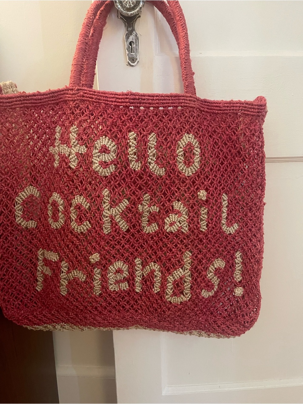 The Jackson’s Hello Cocktail Friends! Jute Tote